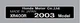 HONDA XR400R HEAD TUBE TAG  / FRAME DECAL