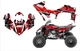 2014 - 2025 Yamaha YFZ 450R 450SE graphics wrap kit 24 mil racing vinyl #2001RED
