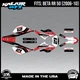 Graphics Kit for Beta RR50 (2006-2010) Orange-crew Series - RED