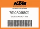 KTM Genuine Decal Set 450 Xc-F 2019 - 79108098011