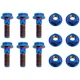 Tusk Titanium Rotor Bolt Kit Burnt Blue For Honda CRF450RL 2021-2025