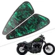 Green Skull Motorcycle Decals Fuel Gas Tank Pad Stickers for Harley XL883 1200