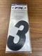 Factory Effex FX 6&rdquo; Black  Factory Numbers 3 3 Pack 02-4453 4Mil