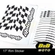 AA01 17" Wheel Rim Stickers Blue Stripes Tape For Suzuki GSXS1000F 16-19 16 17