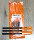 Lang 3pc Master Double Ended Thread Restorer File Set w/Slide on Grips USA #2573