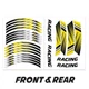AX2 17'' Rim Wheel Stickers Decal Graphic Kit Set For Honda CBR650R 19-20