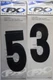 RACE Numbers Factory Effex 6 1/2" BLACK heavy duty  (see item details to order)