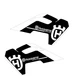 Husqvarna shroud graphics 23-25 TC TE FC 125-450 Vert style white on black bg