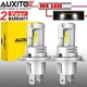 AUXITO 2X H4/9003/HB2 LED Bulbs M6 Series Dual Hi/Low Xenon White 6500K 80000LM