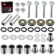 Front Upper & Lower A-Arm Bushing Seal Bolt Kit for Suzuki Quadsport Z400 LTZ400