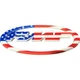 FMF Fender/Trailer Stickers - Blue - 014853