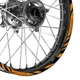 Orange W02B Wheel Rim Sticker Decal Tapes For Honda CRF 250RX 2004-2017