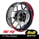 RED AA01  17" Wheel Rim Decals Sticker For Yamaha YZF R1 1998-18 14 15 16 17 18