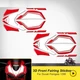 For 2016 Ducati 1299 Panigale Front Fairing Number Board 3D Gel Decal Sticker