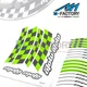 Racing 17 Inch Red Rim Stickers AA01 For Honda CB 919 Hornet 900 02-07 05 06