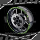 Green 17'' Rim Wheel Sticker Decal Strip Tape W01B For Kawasaki Versys 1000