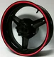 RED REFLECTIVE WHEEL STRIPES RIM STICKERS TAPE DECALS YAMAHA FZ-07 09 MT-07 09