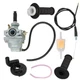 7/8" Carb Carburetor & Throttle Cable & Handle Grip Bar For Honda Z50R 1979-1999