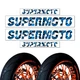 Supermoto Wheel 17" Inner Rim Stickers W03 For Honda XR 250SM 03 04 05 XR250 SM