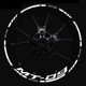 For Yamaha MT09 17 Inch Front And Rear Wheel Hubs Decal Rim Reflective Stickers