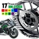 AA02 17 inch Wheel Rim Sticker Stripe For Ducati SCRAMBLER CAFE RACER