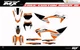 Fit KTM XCW XCFW EXC EXCF 2020 to 2023 & 2019 to 2022 SX SXF XC XCF graphic kit