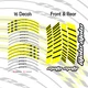 GP02 17" Wheel Decal Stickers Set For Yamaha MT09 18 19 20 21