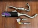 EXHAUST FULL SYSTEM STAINLESS PIPE LOGO PURPLE FOR HONDA CRF 250 L RL 17-20