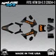 Graphics Kit for KTM Electric Mini SXE2 (2024+) Fatality Series - Orange Shift