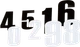 MOOSE RACING NUMBER MOOSE #5 6" BLACK 4310-0665