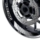 White GP07 Inner & Edge Wheel Rim Decals For Yamaha FJ09 MT-09 Tracer 18 19 20