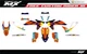 Fits KTM EXC EXC-F XC-W XCF-W 2024/25 and KTM-SX-XC-SXF-XCF-2023/24 graphic kit