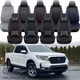 PU Leather Full Set Car Seat Cover 5 Seat Front Rear Cushion For Honda Ridgeline
