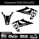 Husqvarna shroud graphics / rear fender combo 2016-2022 TC65 Black FREE SHIPPING