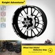 Motorcycle 17" Rim Wheel Sticker Reflective Stripe Tape For Yamaha MT-03 MT03