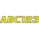 Hardline Series 700 Registration Set, Yellow/Black Outline