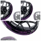Purple Wheel Rim Sticker Model Kit For Honda 17 inch Wheel Motorcycles
