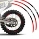 21" 18" A01B Stripe Dirt Bike Wheel Stickers For Suzuki DR-Z 400S 00-23 22 21 20
