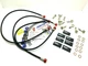 Brake Hose Kit Front and Rear Black Fittings Gray Honda 600 CBR RR 2006