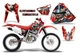 Dirt Bike Graphic Stickers Decals For Honda XR400R 1996-2004 MHATTER R S