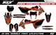 Fit KTM XCW XCFW EXC EXCF 2017 to 2019 & SX SXF XC XCF 2016 to 2018 graphic kit