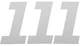 Dcor Race Plate Number #1 4"H White 3-Pack
