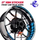 Aqua Color GP02 17 inch Rim Stickers For Ducati Monster 1000 03-05 03 04 05