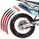 BLUE B01B 21" 18" Wheel Rim Tape Decal Sticker For Yamaha WR 250F 01-20 10 11 12