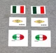 Made in Italy Gas Tanks Stickers from Domi Racer. Ducati, MV, Benelli, NOS