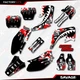 Gray Red Savage Camo Racing Graphics Kit fits Honda Cr125 Cr250 02-07 CR 125 250