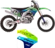 FACTORY EFFEX Candy Chrome Series Shroud and Airbox Graphics Kit for Kawasaki KX