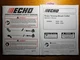 Echo SRM-230 SRM-230S Grass Trimmer Brush Cutter Owner's Operator's Manual 12/11