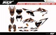 Fit KTM XCW XCFW EXC EXCF 2020 to 2023 & 2019 to 2022 SX SXF XC XCF graphic kit