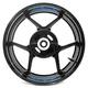 Aqua Stripe Decal Wheel Stickers For Kawasaki ZX10R Ninja ZX1000 04-24